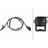 Hella Sensor Raddrehzahl 2-polig Hall 1.086 mm Kabel für u.a. LAND ROVER