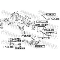 FEBEST 1225-JX1RFL Querlenker Hinten Links für GENESIS GV80 (JX1)