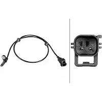Hella Sensor Raddrehzahl 2-polig Hallsensor 890 mm Kabel für LAND ROVER VELAR