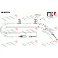 FTE Seilzug, Feststellbremse [Hersteller-Nr. 9250066] für VW