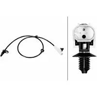 Hella Sensor Raddrehzahl 2-polig Hallsensor 747 mm Kabel für JAGUAR I-PACE