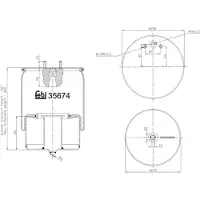 FEBI BILSTEIN Federbalg, Luftfederung FEBI 35674
