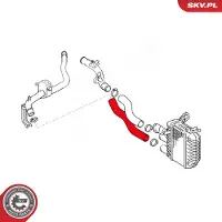 ESEN SKV 43SKV042 Turbo Ladeluftschlauch für TOYOTA COROLLA (ZZE12, NDE12, ZDE12) COROLLA Kombi (E12J, E12T) COROLLA Stufenheck (E12J, E12T)