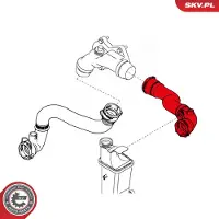 ESEN SKV Kühlerschlauch Wasserschlauch für BMW X3 (E83) 24SKV267