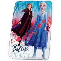 Disney Frozen Frozen 2 Believe in The Journey Fleecedecke, 99 x 149,9 cm, Polarfleece fr Schlafzimmer, Sofa, lausige Couch