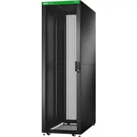 Schneider Electric Easy Rack, 42 HE, Schwarz, mit Dach, Rollen, Füßen, 4 Halterungen und Seitenwänden, ohne Boden, 1991 H x 600 B x 800 T mm