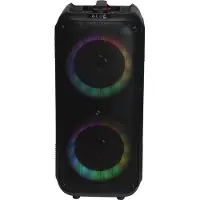 Denver BPS-354 Bluetooth Party Lautsprecher mit LED-Lichteffekten, TWS-Funktion, Schwarz