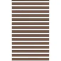 vidaXL Doppelrollo Braun 150x200 cm Stoffbreite 145,9 cm Polyester