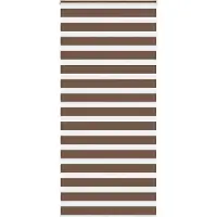 vidaXL Doppelrollo Braun 115x200 cm Stoffbreite 110,9 cm Polyester