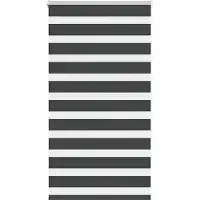 vidaXL Doppelrollo Schwarz 70x150 cm Stoffbreite 65,9 cm Polyester