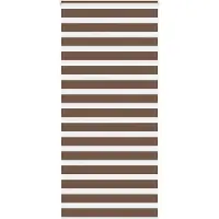 vidaXL Doppelrollo Braun 115x230 cm Stoffbreite 110,9 cm Polyester
