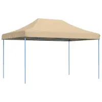 Syfax Partyzelt Faltbar Pop-Up Beige 440x292x315 cm