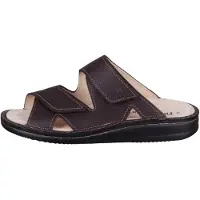 Finn Comfort Danzig Soft Herren Pantoletten braun Glattleder - Größe: 42