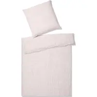 Elegante Halbleinen-Bettwäsche-Garnitur Breeze Farbe rose Größe 200x220+2x80x80cm