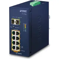 Planet Industrial 8-Port GE 802.3at PoE + 2 100/1000X SFP