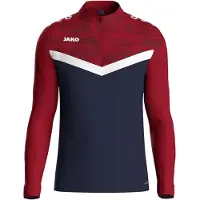 Jako Kinder Trainingstop Ziptop Iconic 8624-901 164 - Marine/Chili Rot - 164