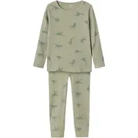 Name it Schlafanzug - Noos - NmmNightset - Rib - Agave Green - - 3-4 Jahre (98-104) - Schlafanzug 2-teilig