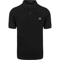Fred perry Polo schwarz einfarbig Baumwolle