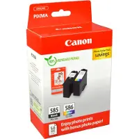 Canon PG-585/CL-586 PVP, Schwarz, Cyan, Magenta, Gelb, 2 Stück(e), Foto-Wertpaket