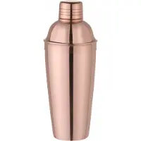 Hendi Cobbler Shaker 3-teilig 0,75 l Edelstahl Kupferlook