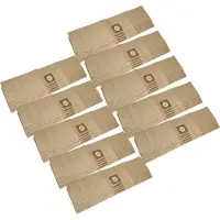 VHBW 50x Staubbeutel kompatibel mit Bosch UniversalVac 15 Staubsauger - 85,95cm x 19,9cm Sandfarben