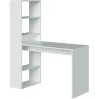 Dmora Schreibtisch - Weiß 53x120x144h cm