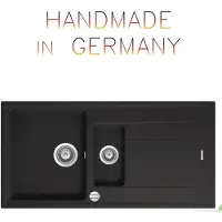 Victory S1000 Granitspüle 100x50 cm Küchenspüle Einbau Spülbecken ab 60er Schrank