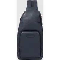 Piquadro Mono Sling Bag Night Blue