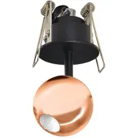 Beneito Faure Mini Bora LED-Einbaustrahler, 4,5 W, 38° Abstrahlwinkel, 2700 K, Roségold, verstellbar -