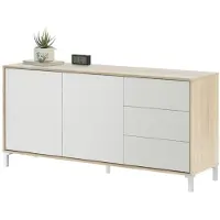 Dmora CALICOSY - Sideboard mit 2 Türen und 3 Schubladen Brooklyn - L154cm