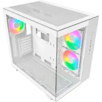 Montech KING 65 PRO, Tower, PC, Weiß, ATX, micro ATX, Mini-ITX, 17,5 cm, 42 cm