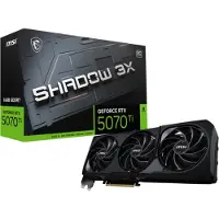 MSI GeForce RTX 5070 Ti 16G SHADOW 3X OC, GeForce RTX 5070 Ti, 16 GB, GDDR7, 256 Bit, 7680 x 4320 Pixel, PCI Express x16 5.0