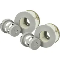 VHBW 2x Filterkartusche kompatibel mit MSpa Baikal Swimmingpool, Filterpumpe - Wasserfilter Grau Weiß