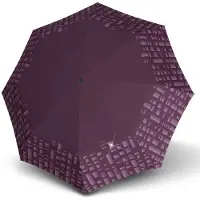 Knirps C.205 medium duomatic solid purple reflective 9582058279
