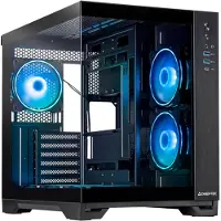 Chieftec Visio GM-30B-TG-OP schwarz Tempered Glass x 2, Cube, PC, Schwarz, ATX, micro ATX, Gaming, Multi