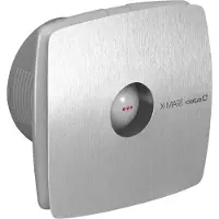 CATA X-MART 12H Axial-Badlüfter mit Automat, 20W, Rohrleitung 120mm, Edelstahl matt