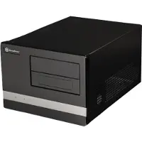 Silverstone SG02-F, Small Form Factor (SFF), PC, Acryl, SECC, Micro-ATX, Schwarz, Heimbüro