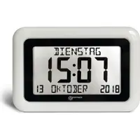 Geemarc Telecom Geemarc VISO10 Funkuhr mit Kalender - Hilfreich fr Demenz- und Alzheimer-Kranken - WEISS