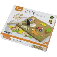 Viga Holz-Steckbild „Bauernhof“ – Montessori-Korktafel