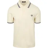 Fred perry Polo Twin Tipped einfarbig Creme