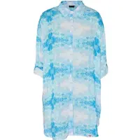 Chiemsee Hemdbluse , Damen, Gr. XXL (50/52), tropical breeze, 100% Viskose, Blusen Hemdbluse