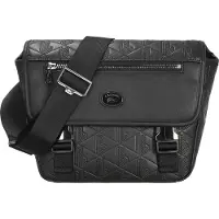 Lacoste Umhängetasche Nomogramme Slim Messenger Bag Noir schwarz