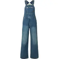 G-Star Straight Leg Latzhose - Dunkelblau - Damen - S