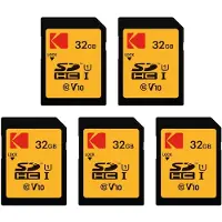 Kodak SDHC Ultra High Speed Memory Cards 32 GB Pack of 5