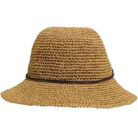 P.A.C. Lilen Bucket Straw Hat dark beige - Größe L/XL 30541001