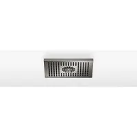 Dornbracht Regenbrause für Deckenanbindung, mit LED-Beleuchtung, eckig, 300x240mm, 28042980-19, Farbe: Dark Chrome