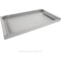 Triton Shelf with perforation 1U 550mm, Cremefarben, Grau