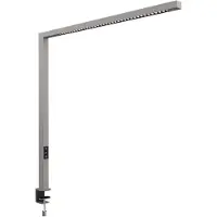 MAUL Tischaufbau Leuchte MAULplinus LED 2700 - 5700 K dimmbar Klemmfuß 101,5 cm silber