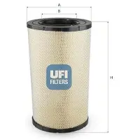 Ufi Luftfilter 27b4500 281mm für DAF