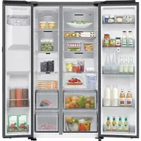 Samsung RS90F67BETEF (edelstahl, Family Hub, AI Energy Mode, Smart Conversion)